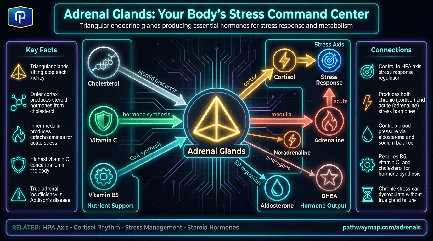 Adrenal glands and HPA axis