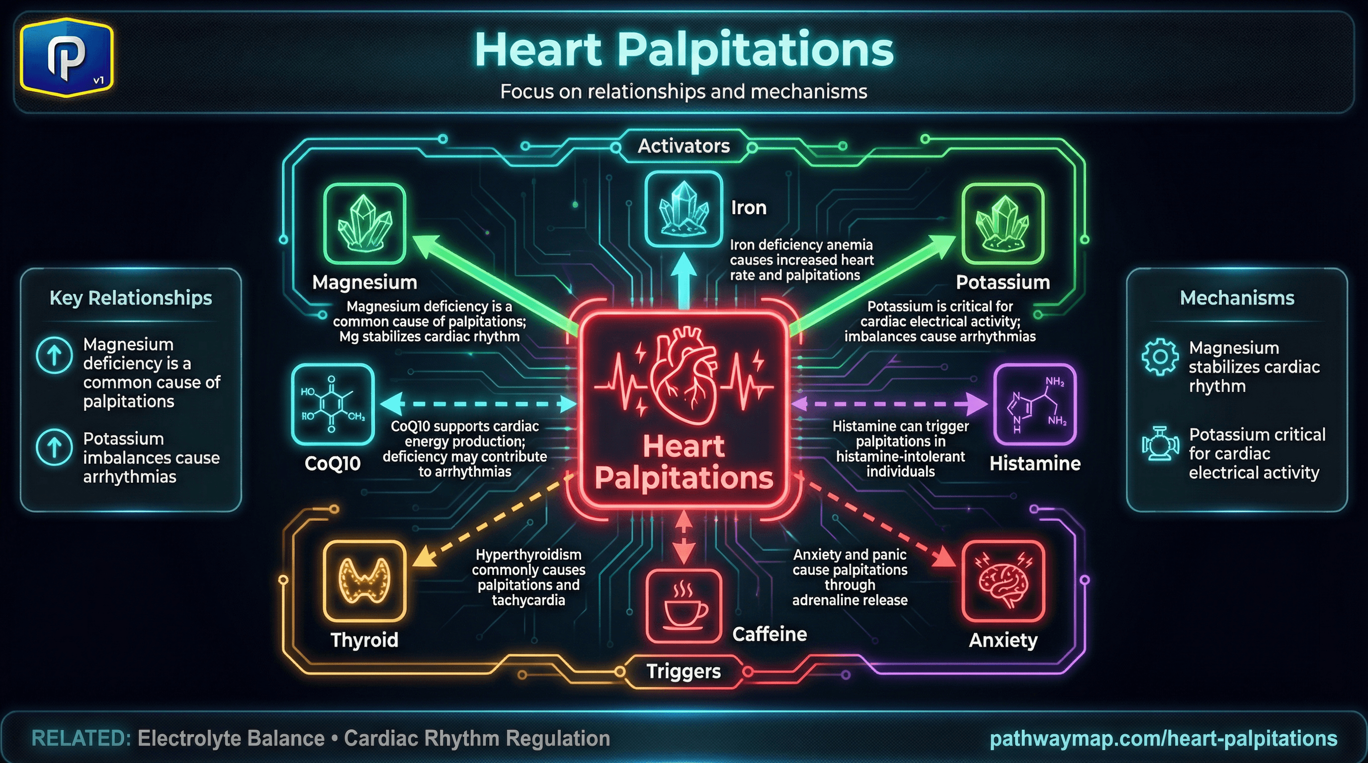 Heart Palpitations pathway diagram