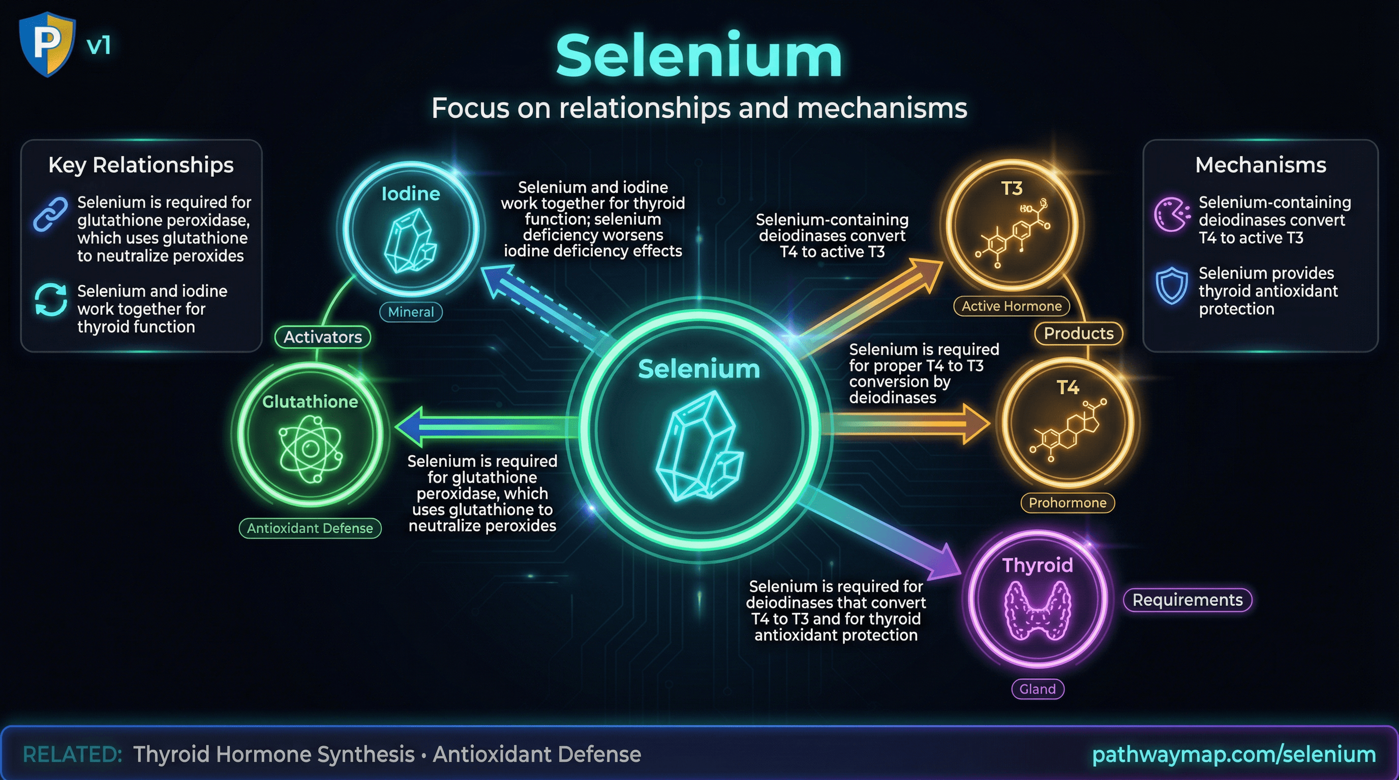 Selenium-dependent selenoproteins and their functions